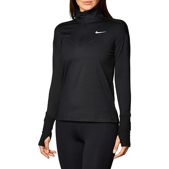 Nike Tops - Nike Women’s XXL BLACK Element 1/2 Zip Long Sleeves Running Top